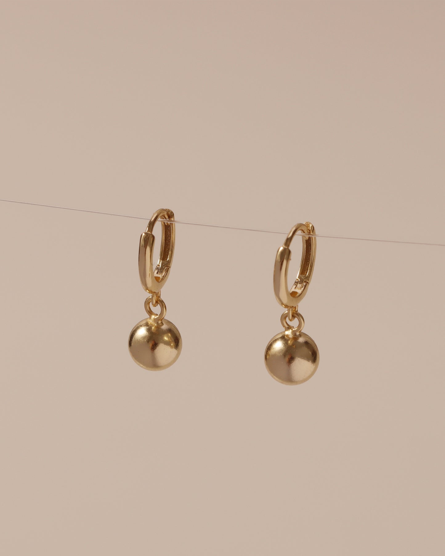 CHICAGO BALL HOOP EARRINGS