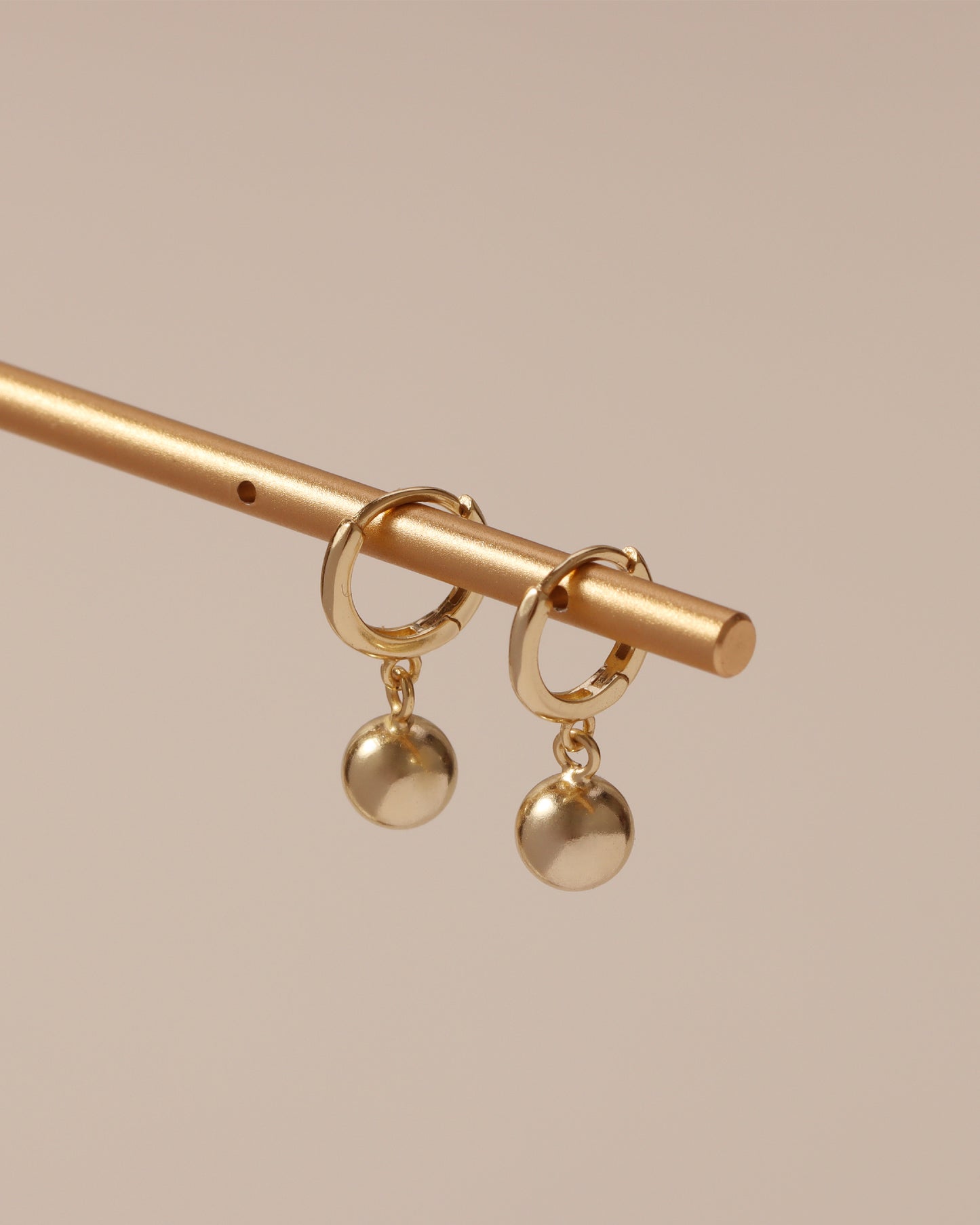 CHICAGO BALL HOOP EARRINGS