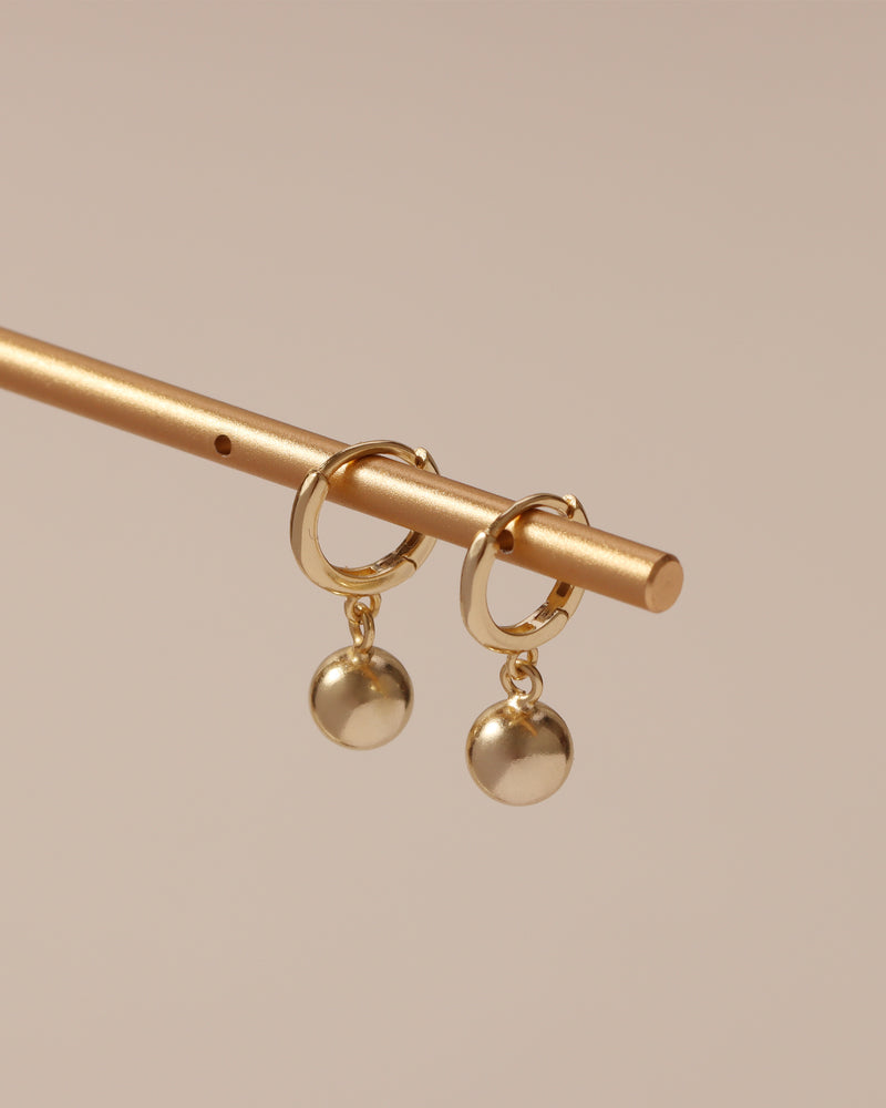 CHICAGO BALL HOOP EARRINGS