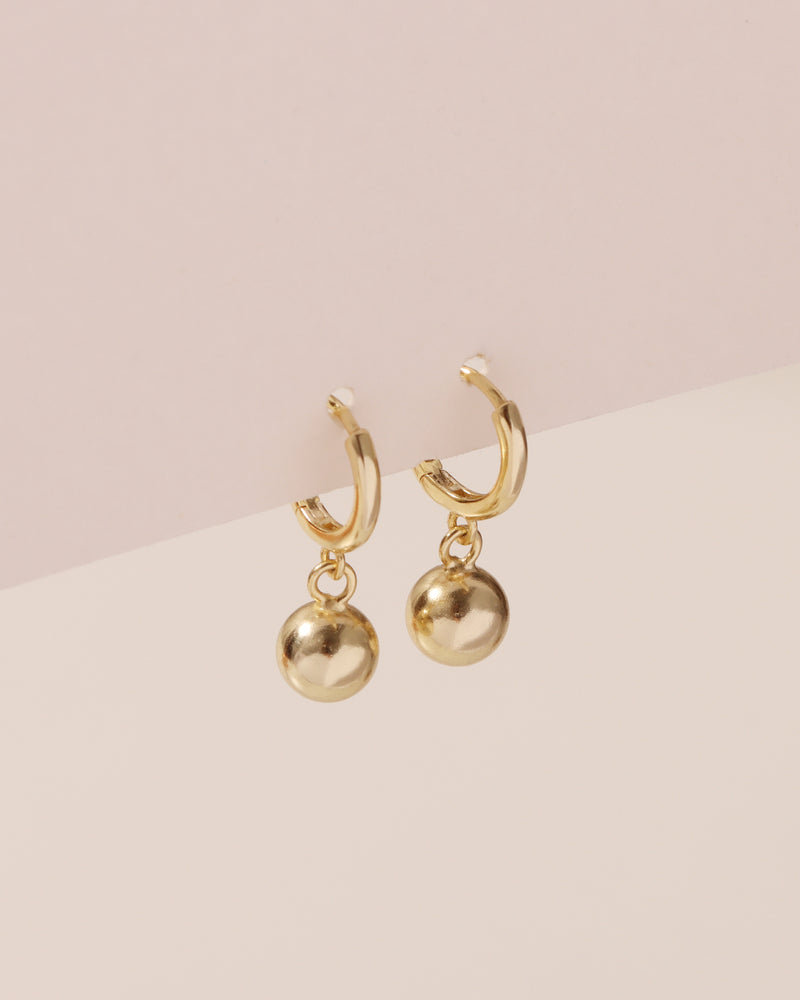 CHICAGO BALL HOOP EARRINGS