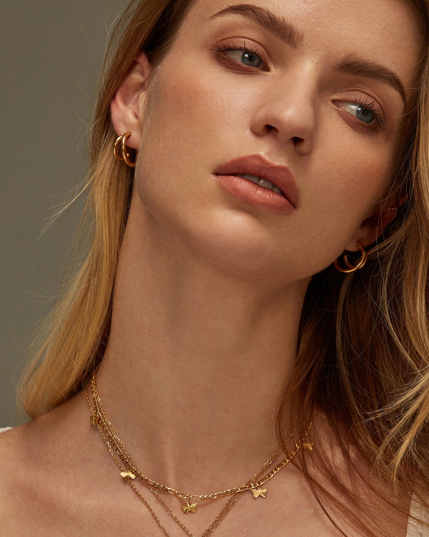 SYDNEY DOUBLE HUGGIE EARRINGS