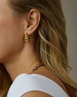 MARLA CROISSANT HOOP EARRINGS