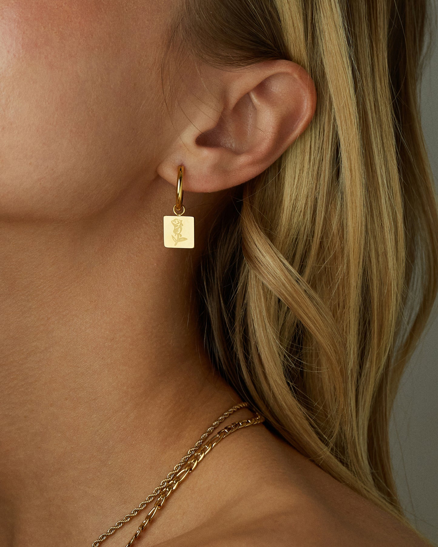 DELILAH ROSE COIN HOOPS