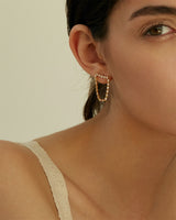 TIYA CHANDELIER CHAIN EARRINGS