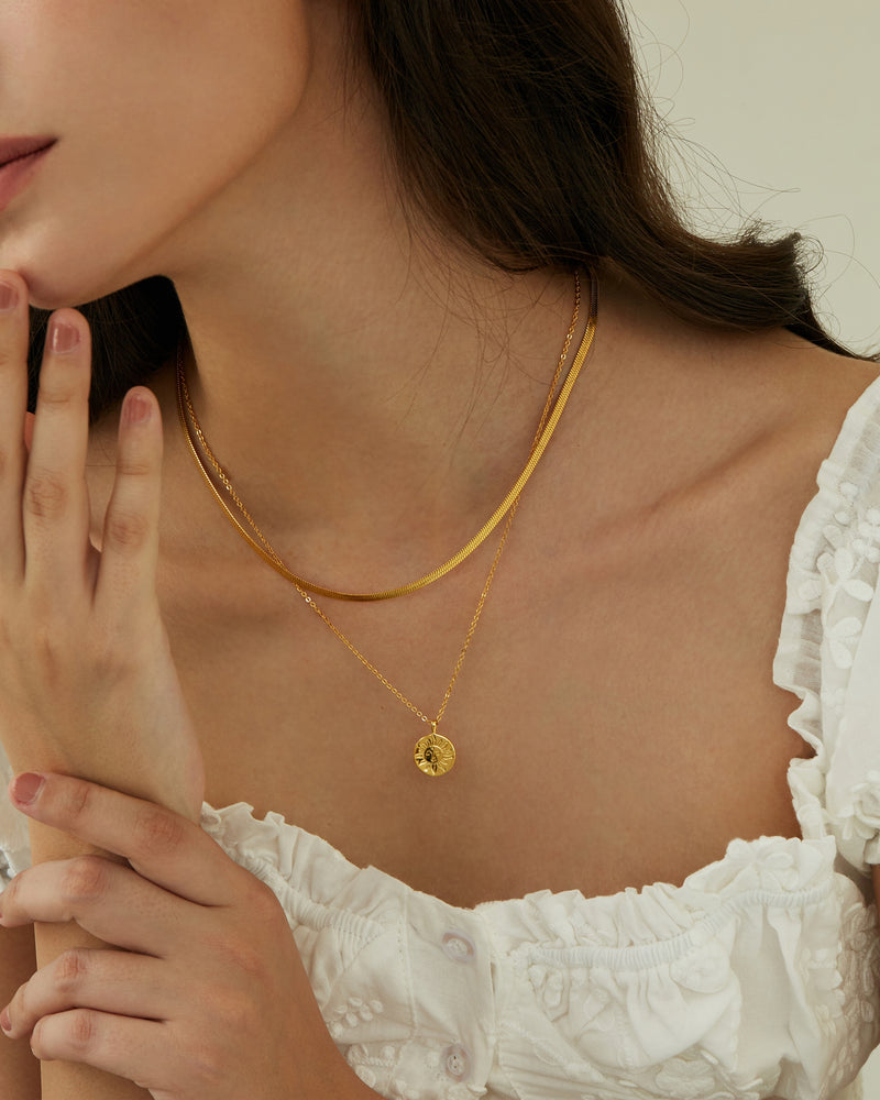 JULE SUN COIN NECKLACE