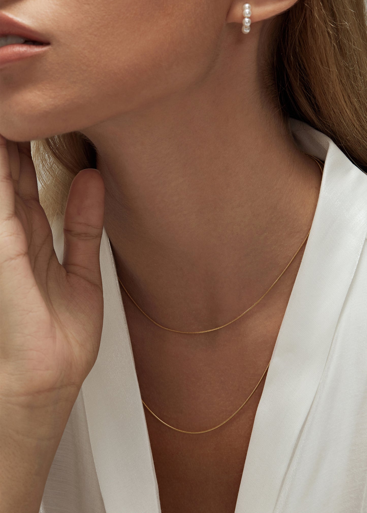 TILA DOUBLE HERRINGBONE NECKLACE