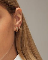 KIRA PAVE HOOP EARRINGS