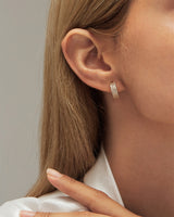 KIRA PAVE HOOP EARRINGS