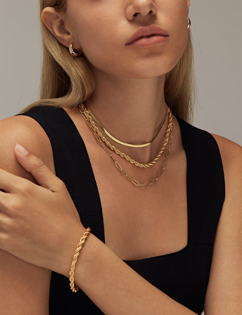 MIEL ROPE CHAIN NECKLACE & BRACELET