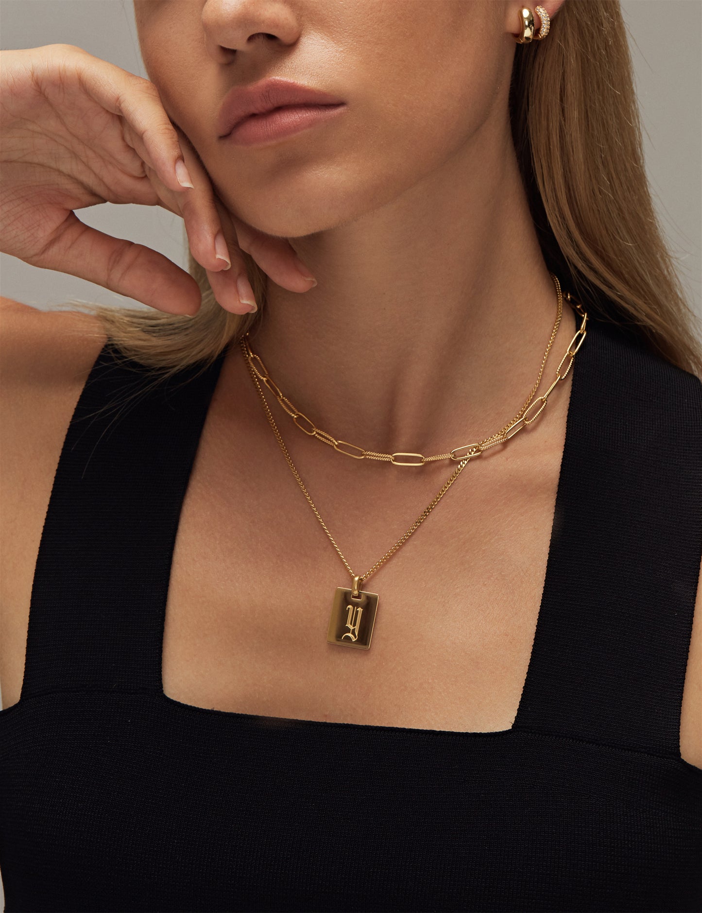 RHYLIE INITIAL NECKLACE