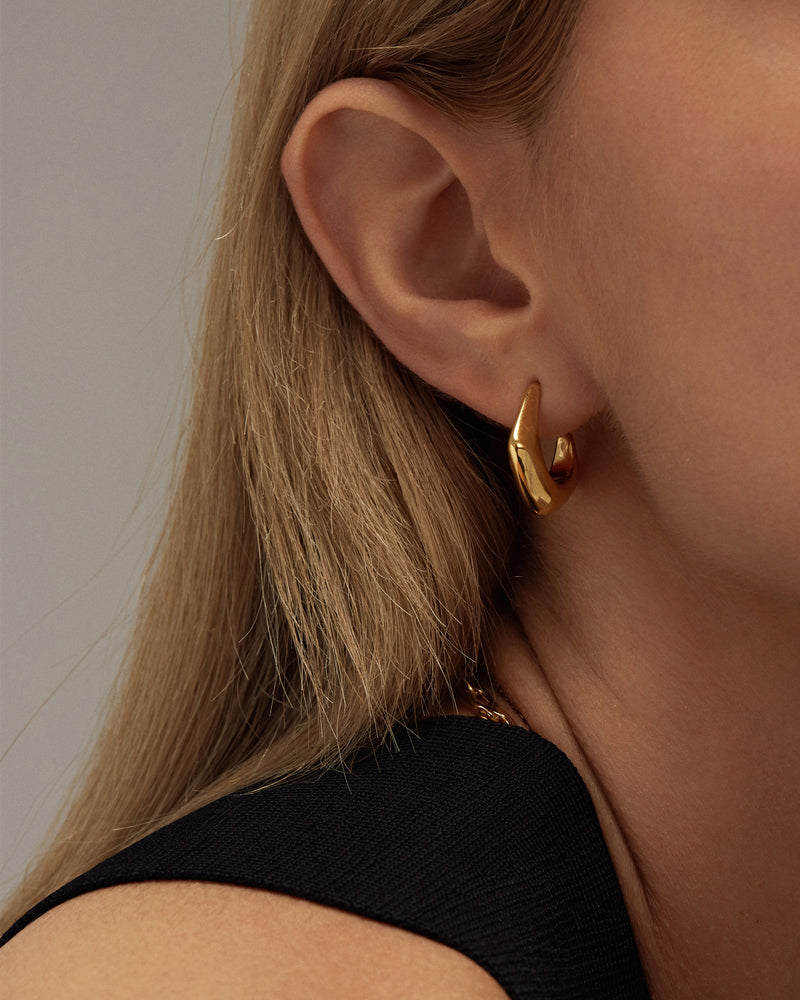 KAIA GEO HOOP EARRINGS