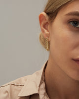 IRIS LINK CHAIN EARRINGS