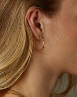 IVY BUCKLE HOOP EARRINGS