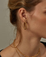 ALINA TWISTED OVAL HOOPS