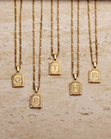 KEO INITIAL CHARM NECKLACE