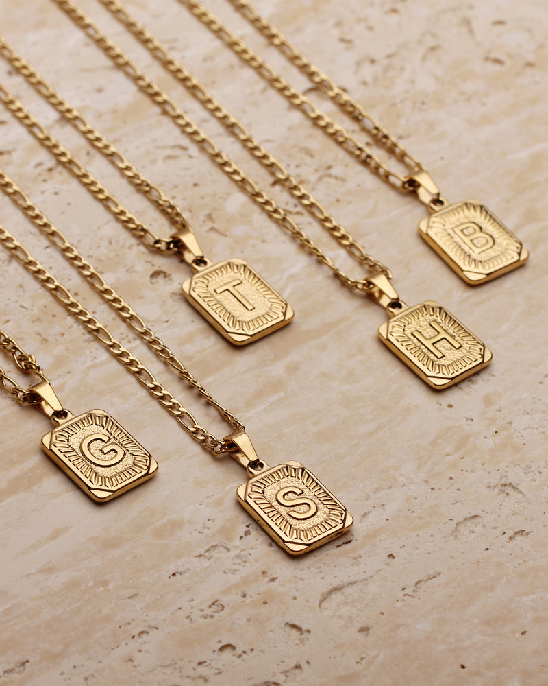 KEO INITIAL CHARM NECKLACE