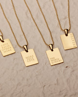 SEIRA MESSAGE PENDANT NECKLACE