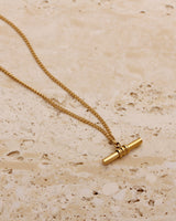 MARRA T BAR CHARM NECKLACE