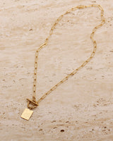 CALLEE MEDALLION TOGGLE NECKLACE