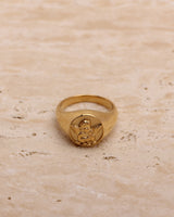 LAURIE CHERUB SIGNET RING