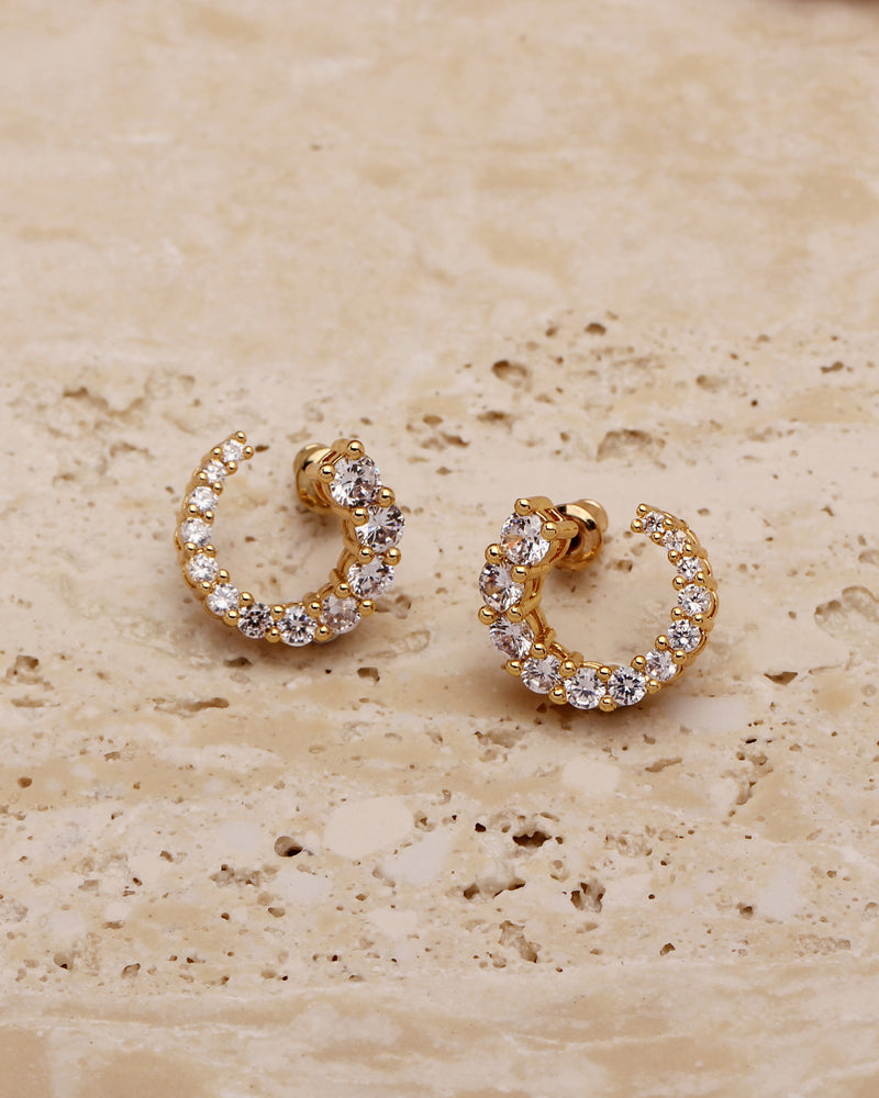 HEIDI CUBIC HOOP STUDS