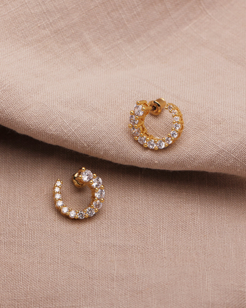 HEIDI CUBIC HOOP STUDS