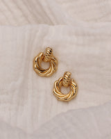 DOTTIE SWIRL HOOP EARRINGS