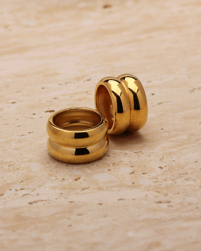 KIAH RIBBED BAND RING