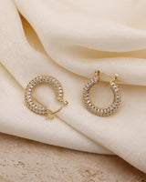 HOLLY CUBIC PAVE HOOPS