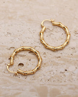 MALA BAMBOO HOOP EARRINGS