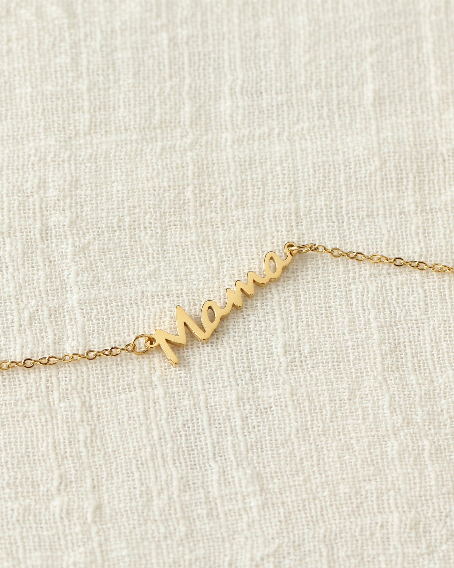 ROMIE MAMA SCRIPT NECKLACE
