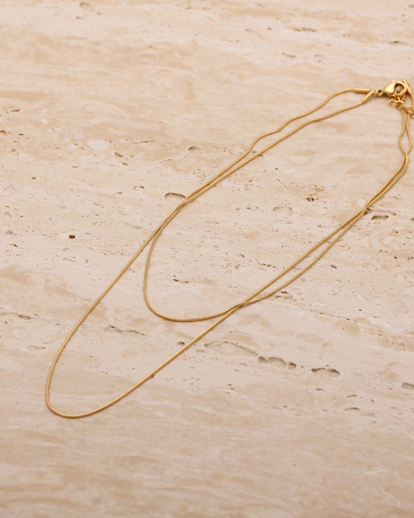 TILA DOUBLE HERRINGBONE NECKLACE