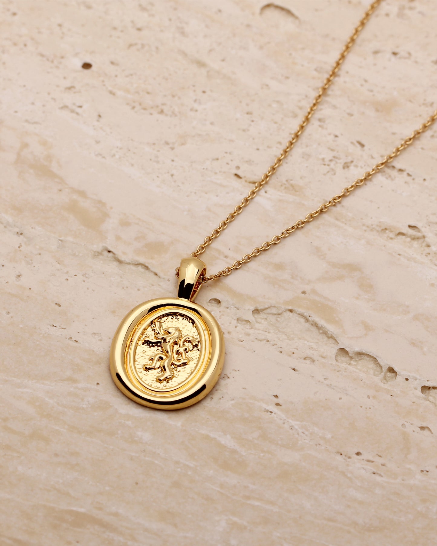 PIYA LION COIN NECKLACE