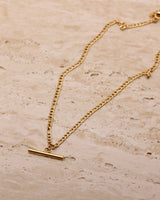 AILIN T BAR CHARM NECKLACE