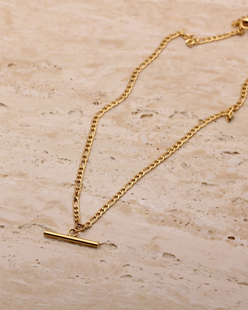 AILIN T BAR CHARM NECKLACE