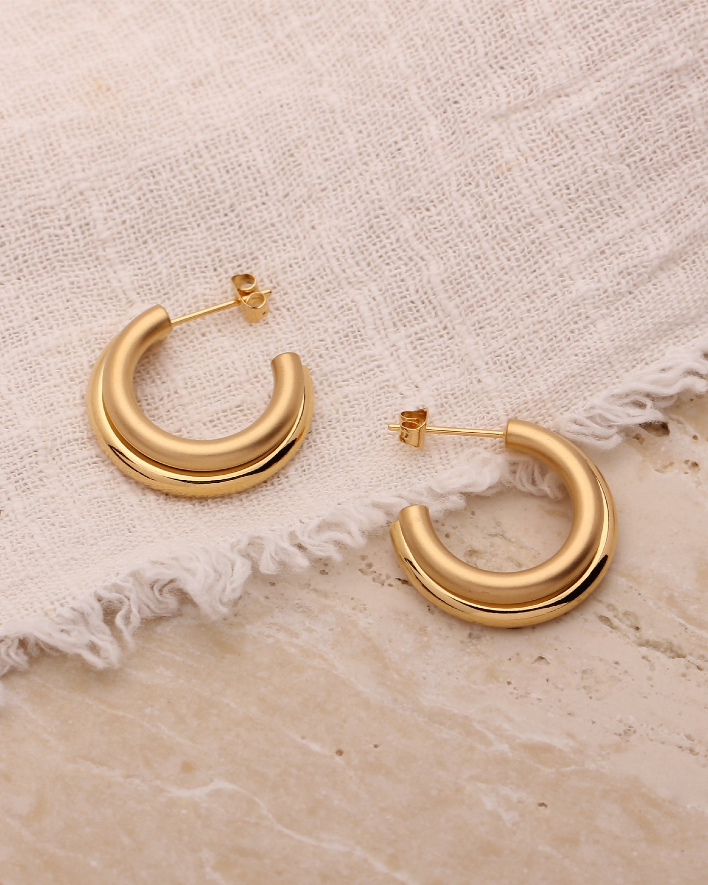 RUBI HOOP EARRINGS