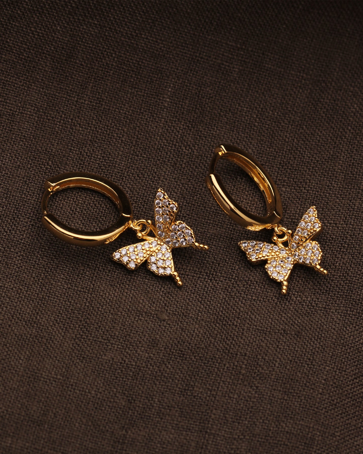 TILLIE BUTTERFLY HOOP EARRINGS