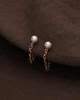 SURI PEARL CHAIN EARRINGS