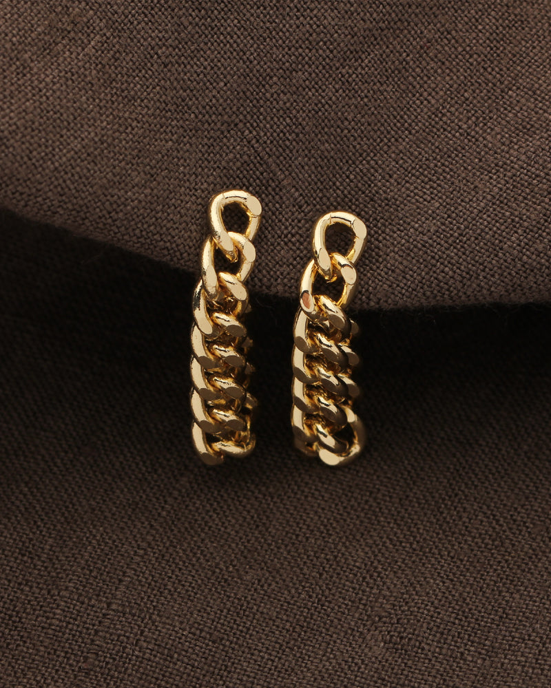 IRIS LINK CHAIN EARRINGS