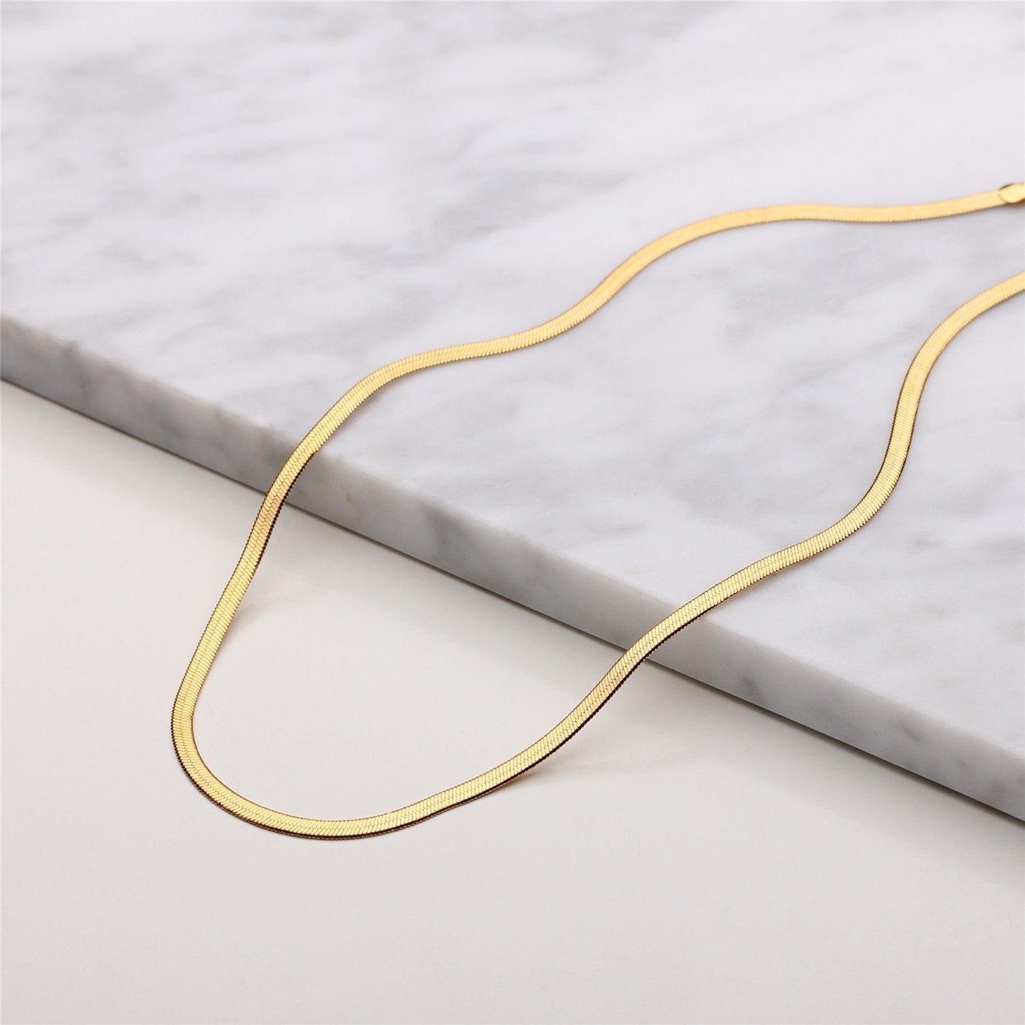 ATALIE SNAKE CHAIN NECKLACE