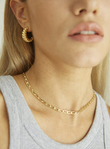 EVA CROISSANT HOOP EARRINGS