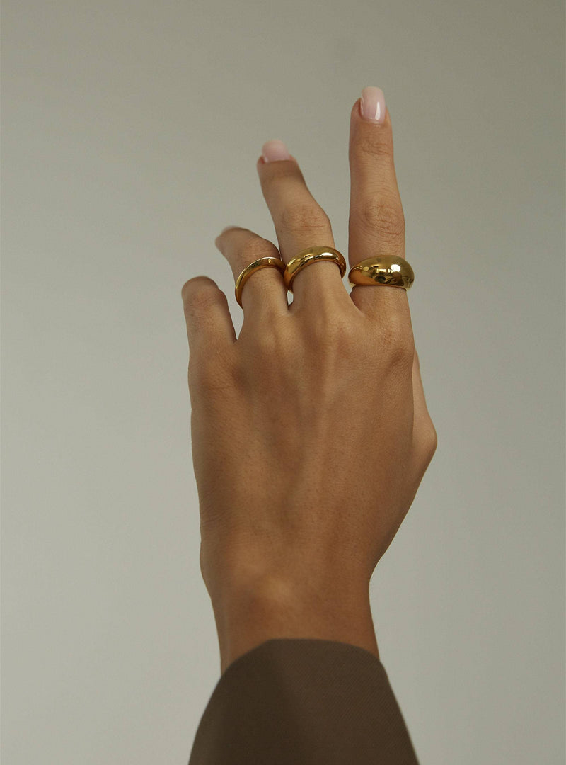 TERRA THIN DOME RING