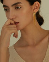 SKYE CLUSTER CHAIN EARRINGS