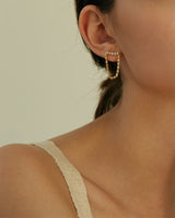 TIYA CHANDELIER CHAIN EARRINGS