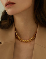 KAHLEA CURB CHAIN NECKLACE & BRACELET