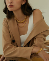 KAHLEA CURB CHAIN NECKLACE & BRACELET