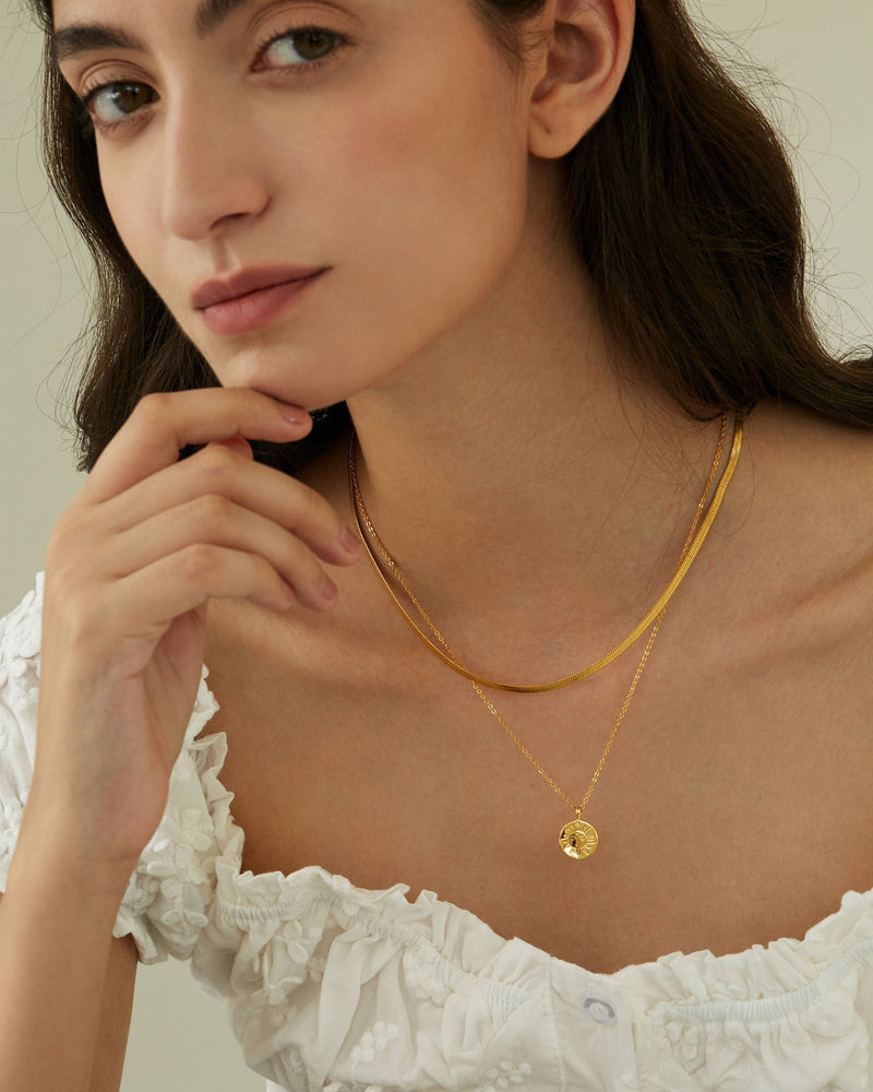 JULE SUN COIN NECKLACE