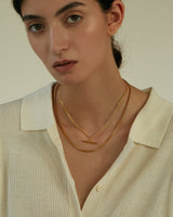 AILIN T BAR CHARM NECKLACE