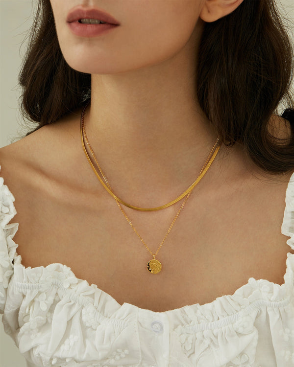 JULE SUN COIN NECKLACE