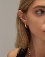 KAIA GEO HOOP EARRINGS